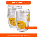 Vaso Doble Vidrio 450ml