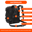 Mochila Camping Tactica Militar Viaje Mochilero Trekking