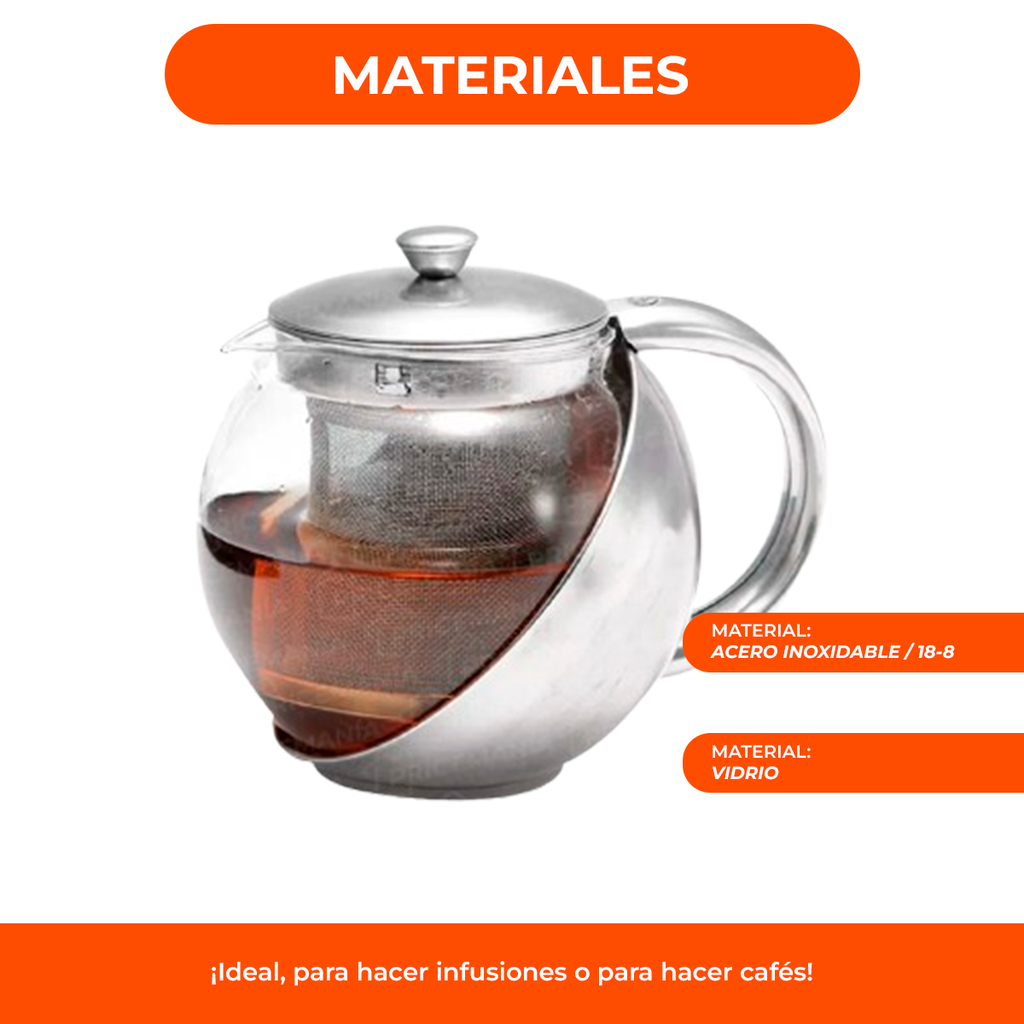 Tetera Acero Inoxidable Infusiones Calientes