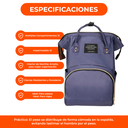 Mochila Maternal Bolso Bebe Grande Porta Mamaderas Termica