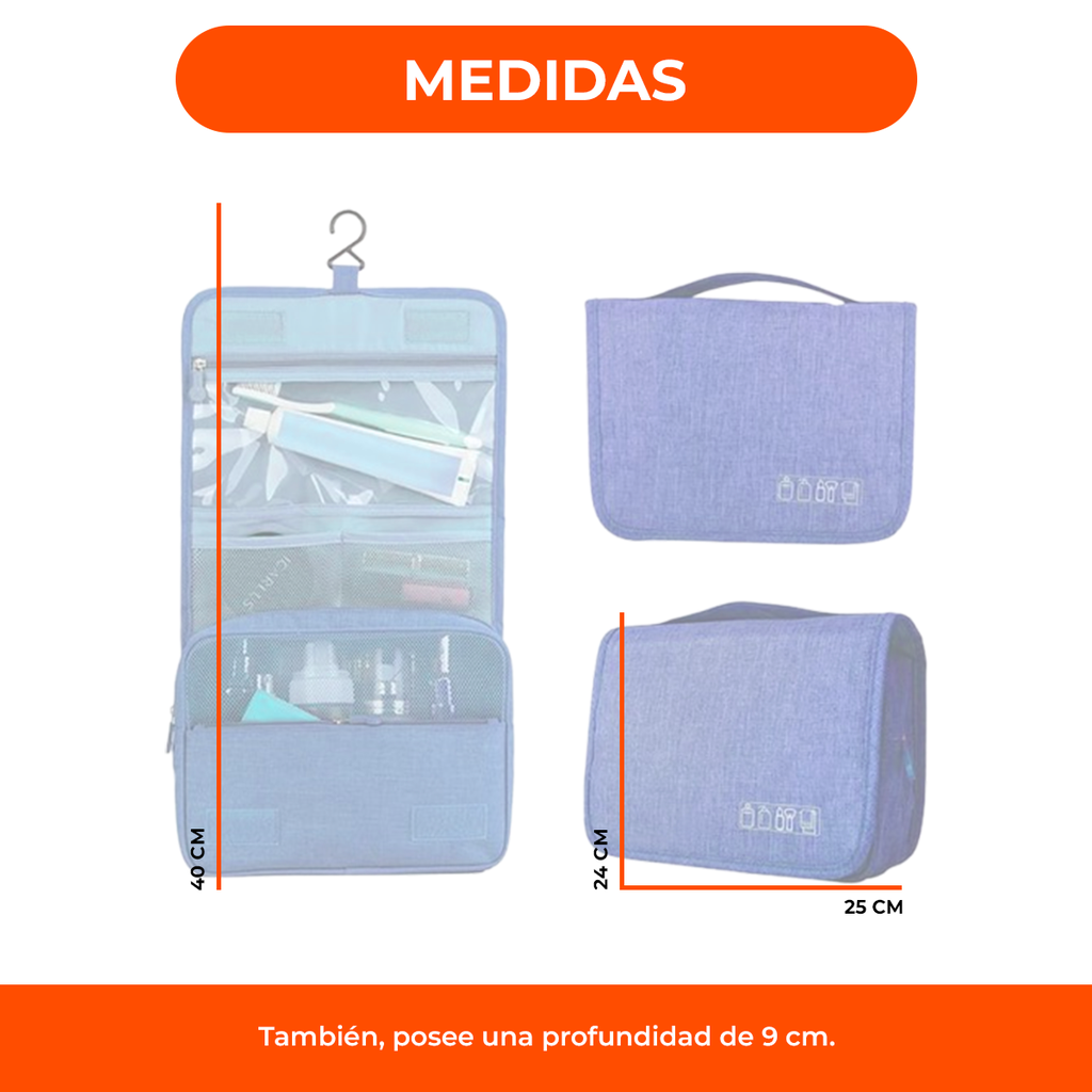 Bolso Organizador Necessaire Colgar Viaje Portacosmeticos