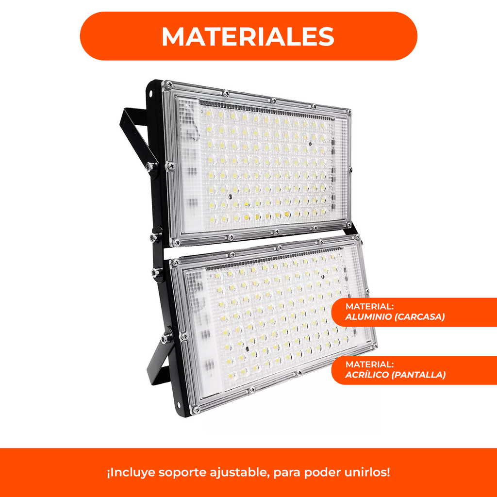 Reflector Led 200w Exterior Alta Potencia 192 Led Ip65 Frio