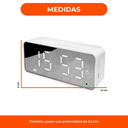 Reloj Despertador Y Parlante Bluetooth Alarma Micro Sd Radio