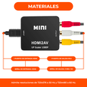 Adaptador Convertidor Hdmi A Rca Av Audio Video Conversor Tv