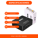 Adaptador Convertidor Hdmi A Rca Av Audio Video Conversor Tv