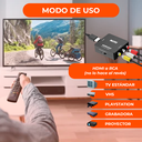 Adaptador Convertidor Hdmi A Rca Av Audio Video Conversor Tv