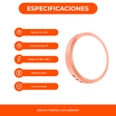 Panel Led 18w Aplicar Superficial Plafon Circular Redondo Bronce