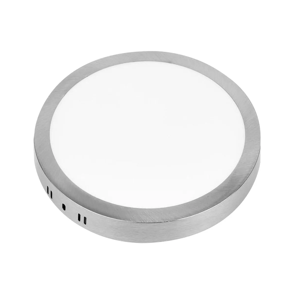 Panel Led 18w Aplicar Superficial Plafon Circular Redondo Bronce