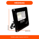 Reflector Led 10w Luz Calida 220v IP65 Exterior