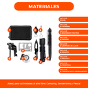 Kit Tactico De Supervivencia Emergencia 10 En 1 Con Estuche