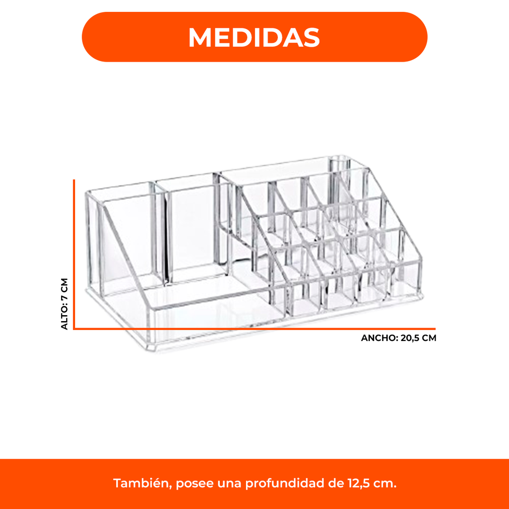 Organizador Maquillaje Porta Brochas Pinceles Cosméticos