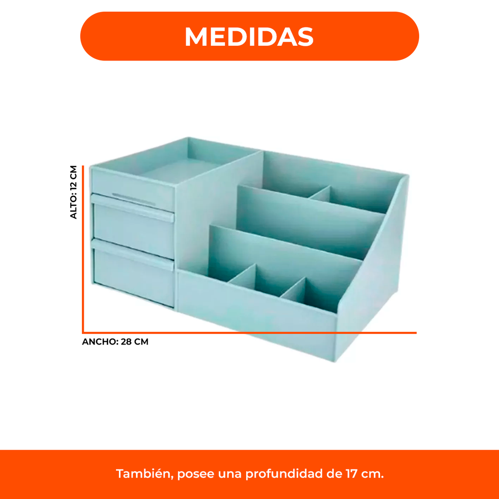 Organizador Maquillaje Cremas Escritorio Cajones .