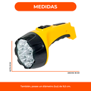 Linterna Recargable De 15 Leds Mediana 12 Hs Autonomia 220v