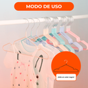 Perchas Infantiles Antideslizante Ultradelgada Niño Bebe 10u