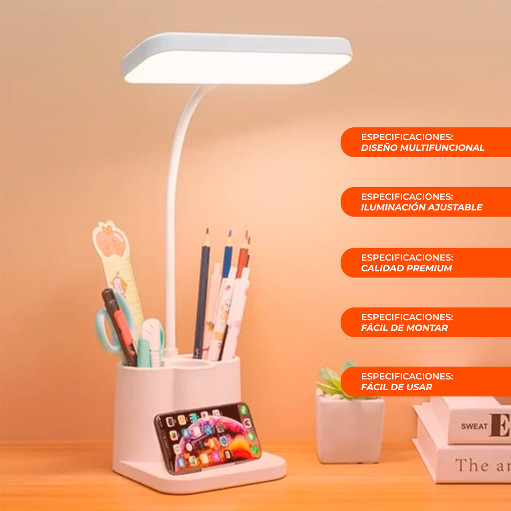 Lampara De Escritorio Oficina Led Velador Touch