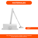 Cierra Puerta Brazo Hidraulico Metal Aereo 45 Kg A 60 Kg