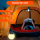 Lámpara Led Colgante Recargable 3 Funciones Portátil Camping