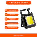 Linterna Led Recargable Usb Potente Iman Llavero Destapador