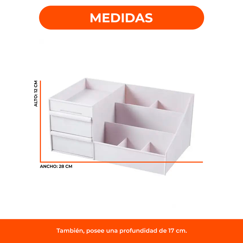 Organizador Maquillaje Cremas Escritorio Cajones .