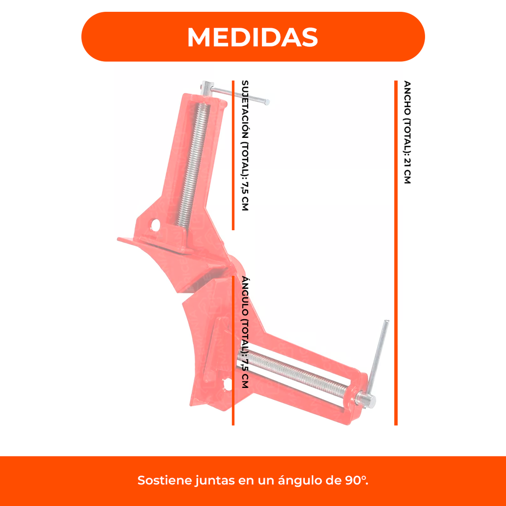 Prensa Carpintero Angulo Escuadra Para Encuadrar 90º Esquina