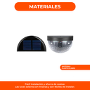 Aplique Led Solar Luz Fría/blanca Exterior Negro