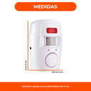 Alarma Con Sensor De Movimiento Infrarrojo Sirena Control R