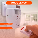 Alarma Con Sensor De Movimiento Infrarrojo Sirena Control R