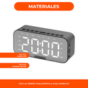 Reloj Despertador Con Pantalla Espejada Lcd Alarma