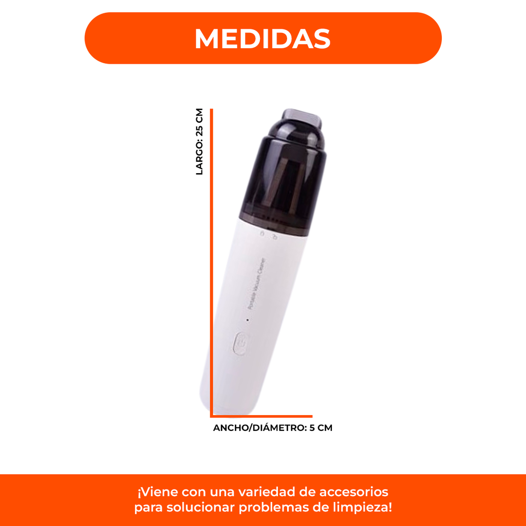 Aspiradora Para Auto Recargable Usb Silenciosa Moderna