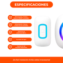 Timbre Inalambrico Wireless Doorbell Kit 60 Melo 300 Mts Led