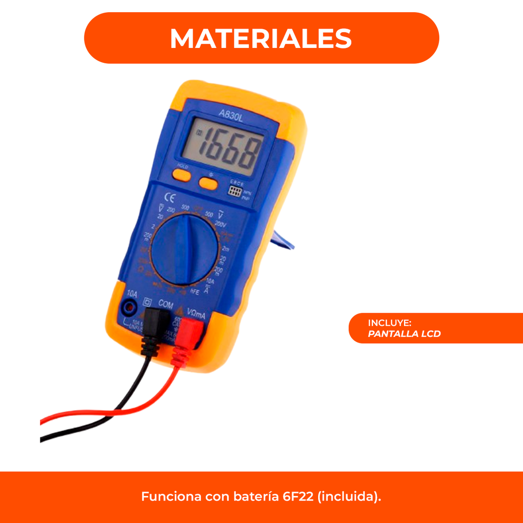 Tester Multimetro Digital Profesional Capacimetro 