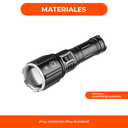 Linterna Tactica Led P50 Recargable Usb Zoom Calidad Premium