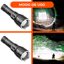 Linterna Tactica Led P50 Recargable Usb Zoom Calidad Premium