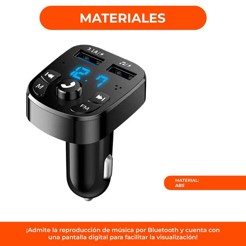 Adaptador Conversor Bluetooth Auto Stereo Audio Inalambrico