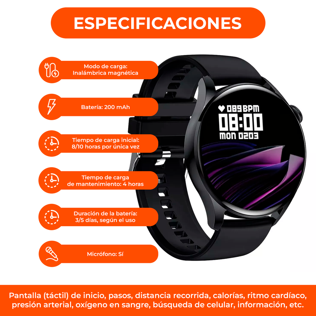 Smartband Smartwatch Zl02 Con Correa De Silicona