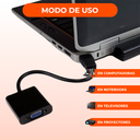 Cable Conversor Hdmi A Vga Full Hd