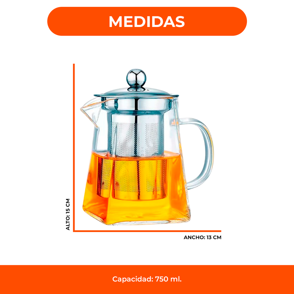 Tetera de Vidrio 750ml