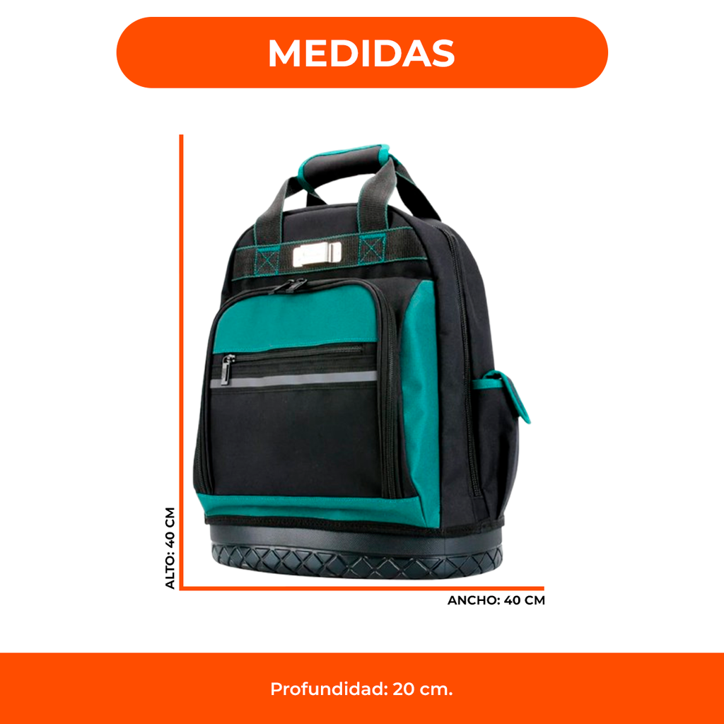 Mochila con piso de goma