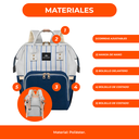 Mochila Urbana Maternal Impermeable Bolsillos Manija