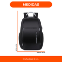 Mochila Antirrobo Urbana Impermeable Con Usb Laptop 15,6