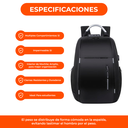 Mochila Antirrobo Urbana Impermeable Con Usb Laptop 15,6