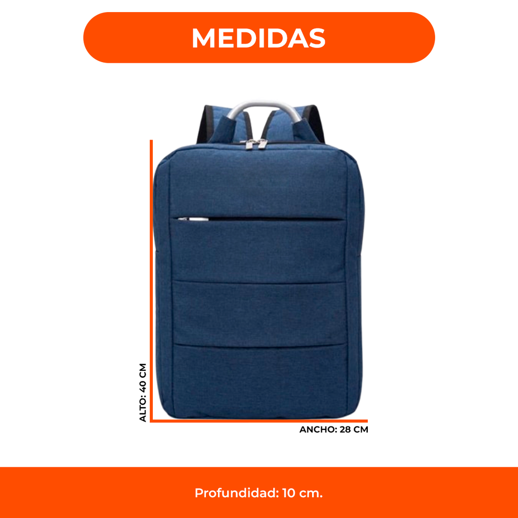 Mochila Urbana Porta Termo y Notebook reforzada impermeable