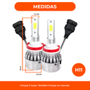 Kit Luces Blancas Cree Led H4 Alta Baja Fiat Uno Fiorino