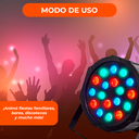 Luz Proton par 18 Luces Dj Audioritmica Dmx Iluminacion Led