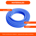 Manguera De Riego Freplast Mallada Trenzada Azul 1/2 X 15 Mt