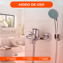 Griferia Baño Ducha Monocomando Cromo