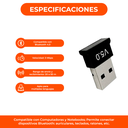 Adaptador Receptor Usb Bluetooth 5.0 Dongle Pc Notebook