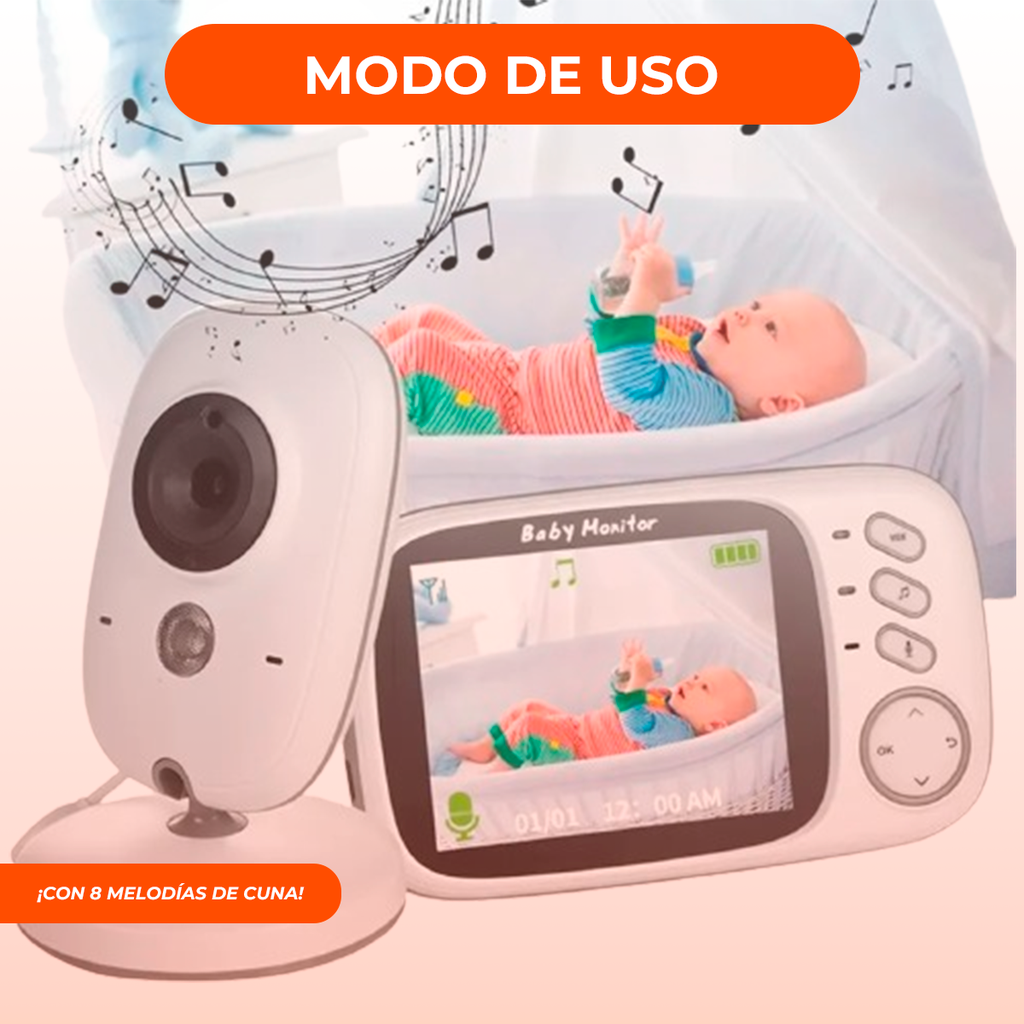 Baby Call Camara Monitor Seguridad Bebes Control De Temperat