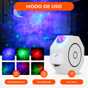 Lampara Velador Proyector Parlante Bluetooth Luz Rgb Control