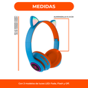 Auriculares Inalambricos Bluetooth Recargable Orejitas Luces